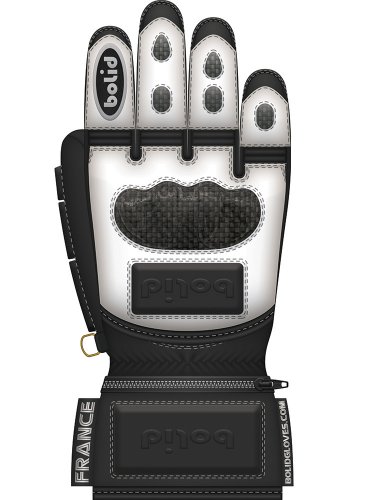 Bolid Leopard Carbon Skin Ski Handschuhe Leder Racing Rennen personalisiert